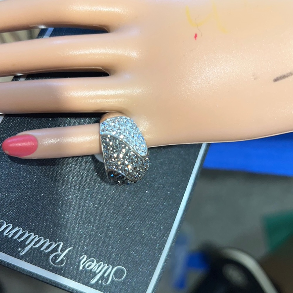 Silver Radiance Crystal Ring